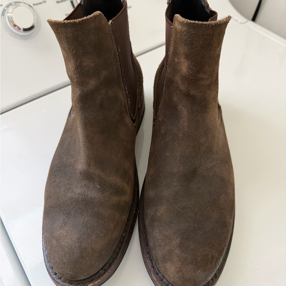 Men's Thursday Boots 8.5 Brown Suede Chelsea Boots - Picture 2 of 5